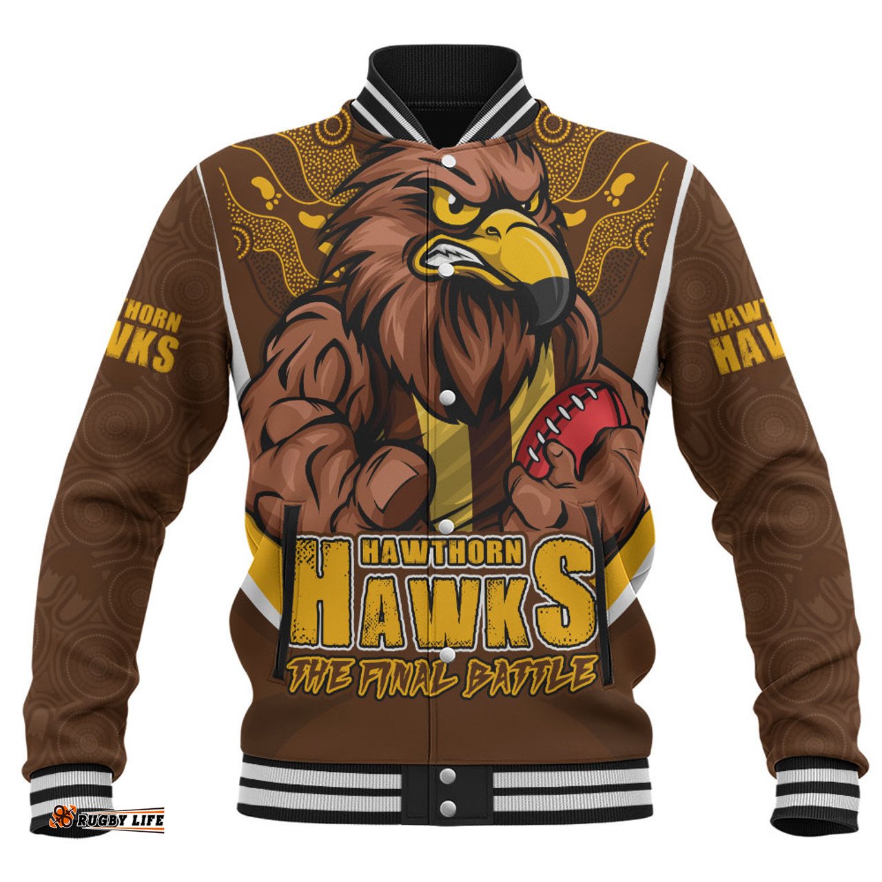 Amazing Aussie Hawthorn Final Clash Battle Edition Baseball Jacket