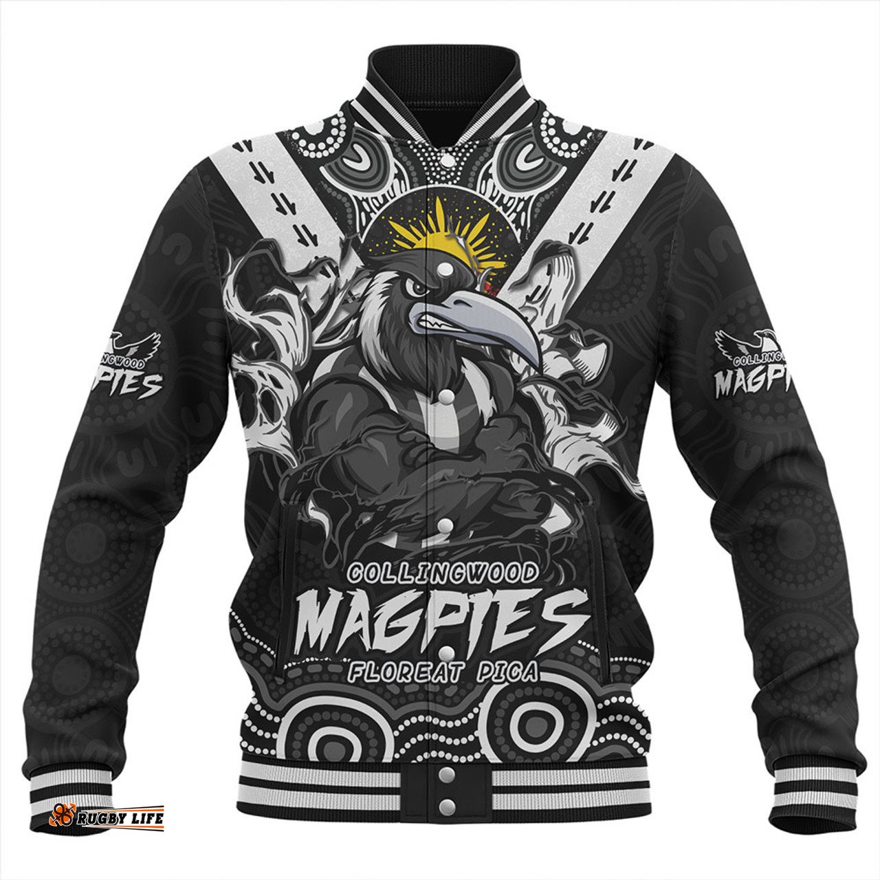 Amazing Aussie Collingwood Ripped Legacy of the Game Baseball Jacket