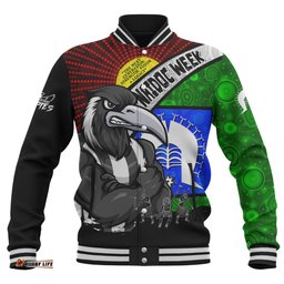 Amazing Aussie Collingwood NAIDOC Week Pride Edition Baseball Jacket