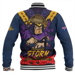 Amazing Aussie Melbourne Storm Ripped Legacy Of The Game The ANZAC Spirit Lives On Baseball Jacket
