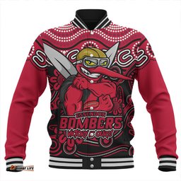 Amazing Aussie Essendon Aboriginal Inspired Tough Fan Football For Life Baseball Jacket