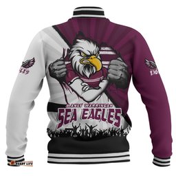 Amazing Aussie Manly Warringah Sea Eagles Fearless Soul Series Baseball Jacket