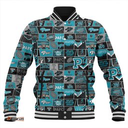 Amazing Aussie Port Adelaide Legacy Of The Pride Comic Style Baseball Jacket