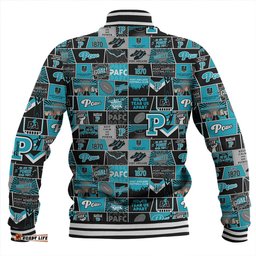 Amazing Aussie Port Adelaide Legacy Of The Pride Comic Style Baseball Jacket