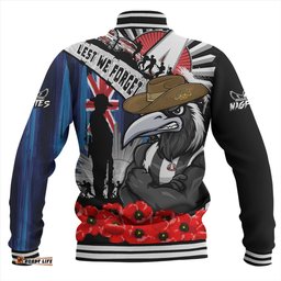 Amazing Aussie Collingwood Anzac Day Honor United In Spirit Baseball Jacket