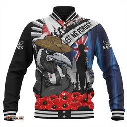 Amazing Aussie Collingwood Anzac Day Honor United In Spirit Baseball Jacket