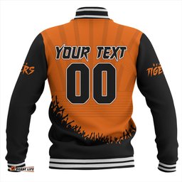 Amazing Aussie Wests Tigers Heart Of A Fighter Tough And Fearless Baseball Jacket