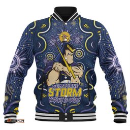 Amazing Aussie Melbourne Storm Aboriginal Pattern Inspired Victory Is Ours Baseball Jacket