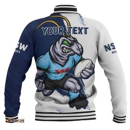 Amazing Aussie New South Wales Blues Battleborn Blues Baseball Jacket