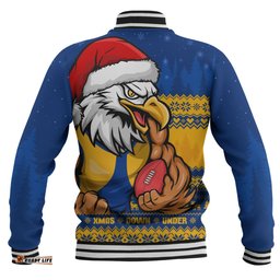 Amazing Aussie West Coast Eagles Merry Christmas Down Under Footy Power Style Baseball Jacket