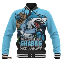 Amazing Aussie Cronulla Sutherland Sharks Unleash Power In The Ultimate Battle Baseball Jacket