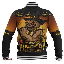 Amazing Aussie Hawthorn Dark Pumpkin Halloween Spirit Baseball Jacket