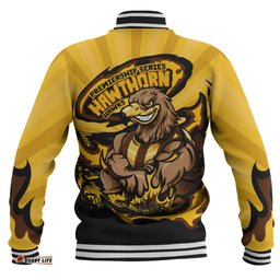 Amazing Aussie Hawthorn Premiership Series Flame Edition Baseball Jacket