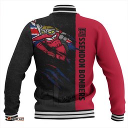 Amazing Aussie Essendon Burning Passion Of Power Scratch Style Baseball Jacket