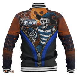 Amazing Aussie Geelong Cats Halloween Night Reaper Baseball Jacket