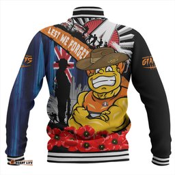 Amazing Aussie GWS GIANTS Anzac Day Honor United In Spirit Baseball Jacket