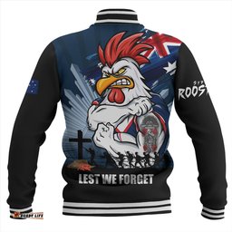 Amazing Aussie Sydney Roosters Fearless ANZAC Defender Baseball Jacket