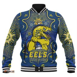 Amazing Aussie Parramatta Eels Aboriginal Pattern Inspired Victory Is Ours Baseball Jacket