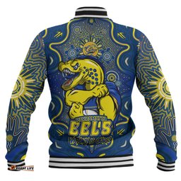 Amazing Aussie Parramatta Eels Aboriginal Pattern Inspired Victory Is Ours Baseball Jacket