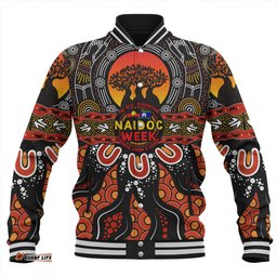 Amazing Aussie Indigenous Australian Aboriginal Naidoc Week Voices Of The Land Baseball Jacket