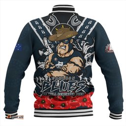 Amazing Aussie Carlton Ripped Legacy Of The Game The ANZAC Spirit Lives On Baseball Jacket