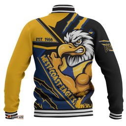 Amazing Aussie West Coast Eagles Battlefield Glory Gear Baseball Jacket