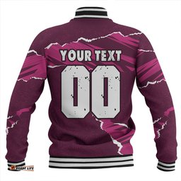 Amazing Aussie Queensland Maroons QLD Rampage Cane Toad Edition Baseball Jacket