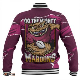 Amazing Aussie Queensland Maroons QLD Rampage Cane Toad Edition Baseball Jacket