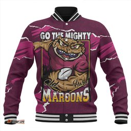 Amazing Aussie Queensland Maroons QLD Rampage Cane Toad Edition Baseball Jacket