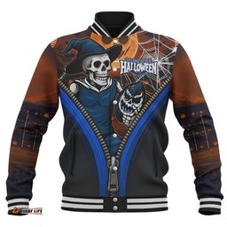 Amazing Aussie Carlton Halloween Night Reaper Baseball Jacket