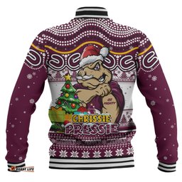 Amazing Aussie Queensland Maroons Aussie Ugly Christmas For Die Hard Fan Supporters Baseball Jacket