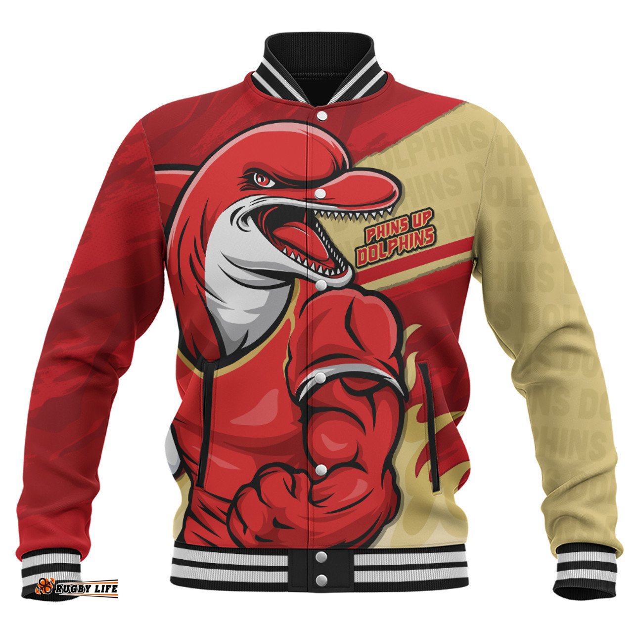 Amazing Aussie Redcliffe Dolphins Defend The Pride Baseball Jacket