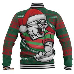 Amazing Aussie South Sydney Rabbitohs Ugly Knit Style For Christmas Game Fans Baseball Jacket