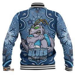 Amazing Aussie New South Wales Blues Aboriginal Pattern Inspired Victory Is Ours Baseball Jacket