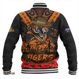 Amazing Aussie Wests Tigers Ripped Legacy Of The Game The ANZAC Spirit Lives On Baseball Jacket