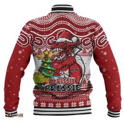 Amazing Aussie St. George Illawarra Dragons Aussie Ugly Christmas For Die Hard Fan Supporters Baseball Jacket