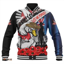 Amazing Aussie Sydney Swans Anzac Day Honor United In Spirit Baseball Jacket