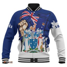 Amazing Aussie Victoria Power Pride And Heritage Crest Baseball Jacket