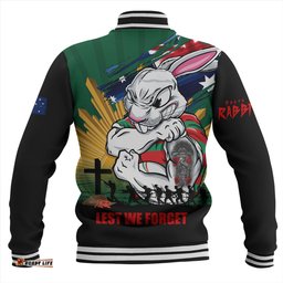 Amazing Aussie South Sydney Rabbitohs Fearless ANZAC Defender Baseball Jacket