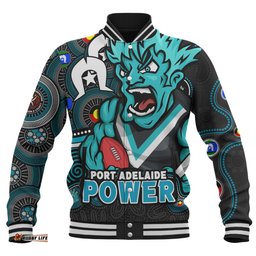 Amazing Aussie Port Adelaide NAIDOC Spirit Of Country Baseball Jacket