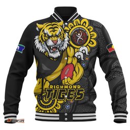 Amazing Aussie Richmond Power Through Generations NAIDOC Edition Baseball Jacket