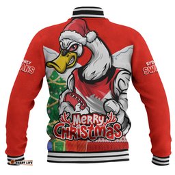 Amazing Aussie Sydney Swans Santa Scoring Touchdown On Christmas Game Day Baseball Jacket