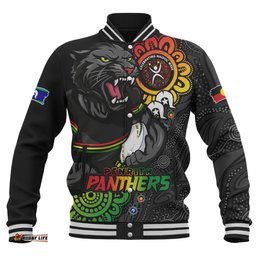 Amazing Aussie Penrith Panthers Power Through Generations NAIDOC Edition Baseball Jacket