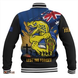 Amazing Aussie Parramatta Eels Fearless ANZAC Defender Baseball Jacket