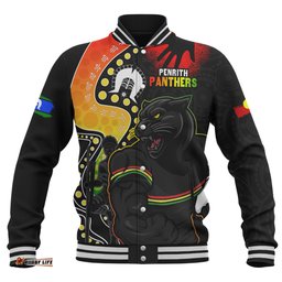 Amazing Aussie Penrith Panthers NAIDOC Indigenous Warrior Spirit Baseball Jacket