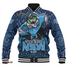Amazing Aussie New South Wales Blues State Crusher NSW Blues Baseball Jacket