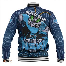 Amazing Aussie New South Wales Blues State Crusher NSW Blues Baseball Jacket