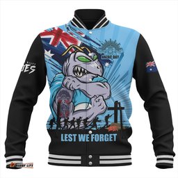 Amazing Aussie New South Wales Blues Fearless ANZAC Defender Baseball Jacket