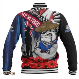 Amazing Aussie Western Bulldogs Anzac Day Honor United In Spirit Baseball Jacket