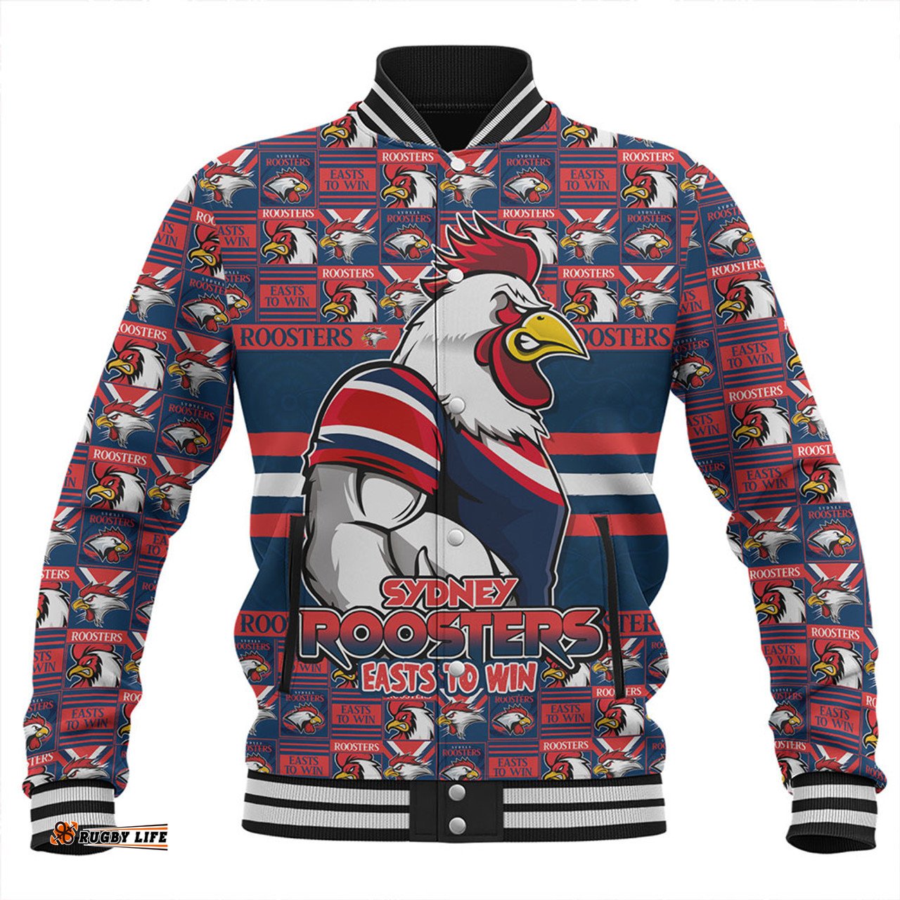 Amazing Aussie Sydney Roosters Champion���s Pride Comic Style Baseball Jacket